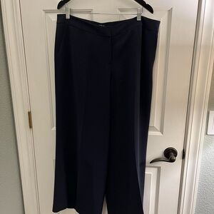 Lafayette 148 NWOT wide leg pants size 16 in dark navy/ink color.